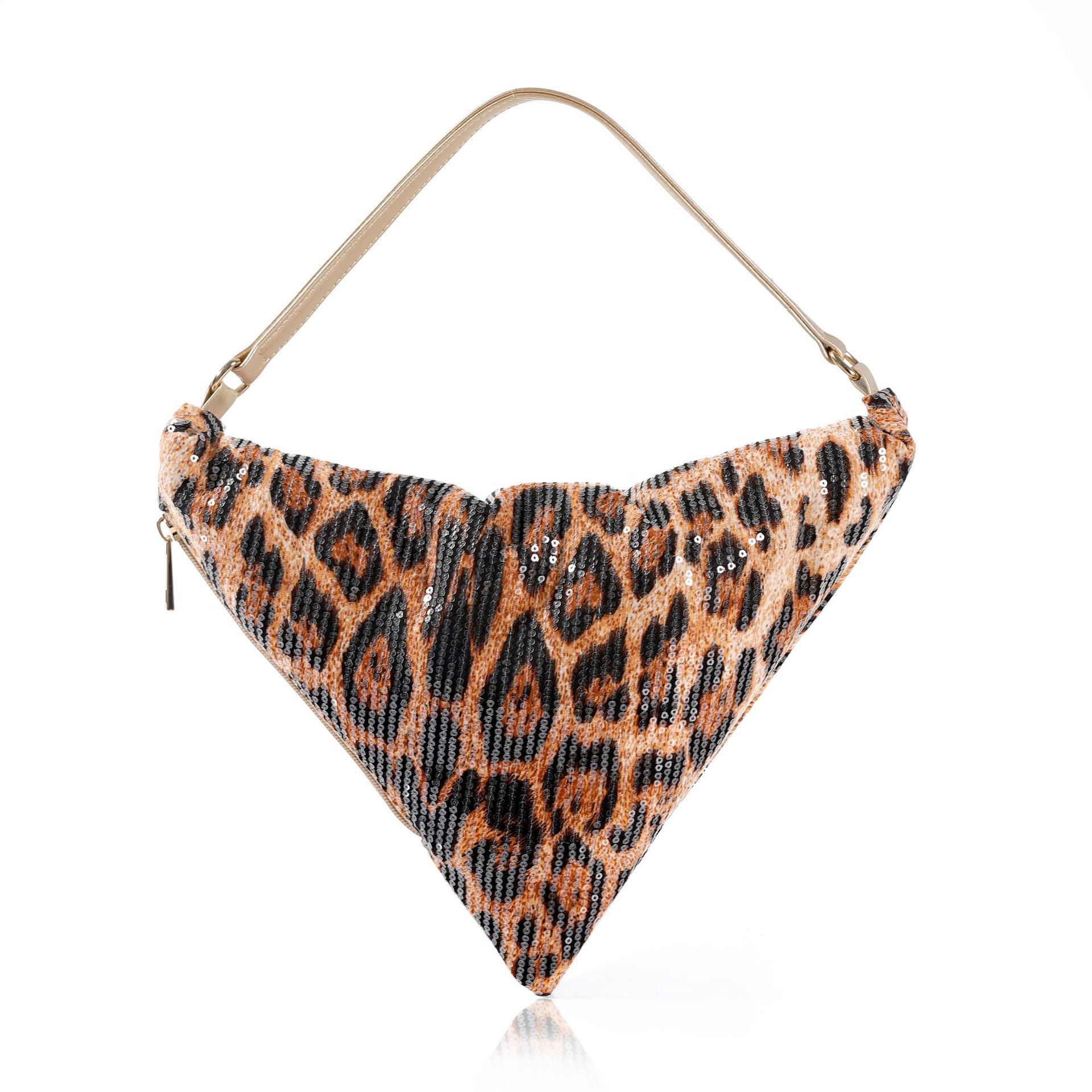 Women Bags 2026 Trends - Sac croissant imprimé léopard, sac à