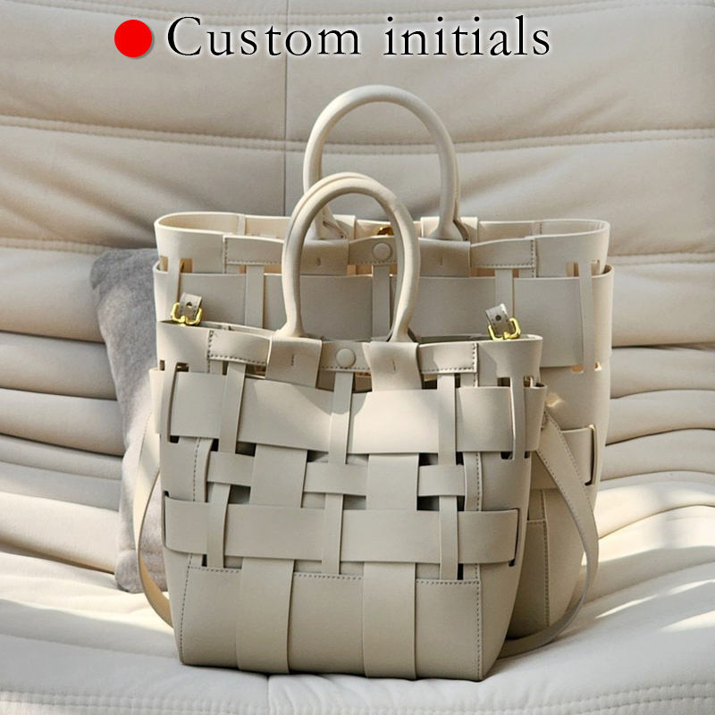 Women Bags On Sale - Initiales personnalisées Sacs fourre-tout en cuir