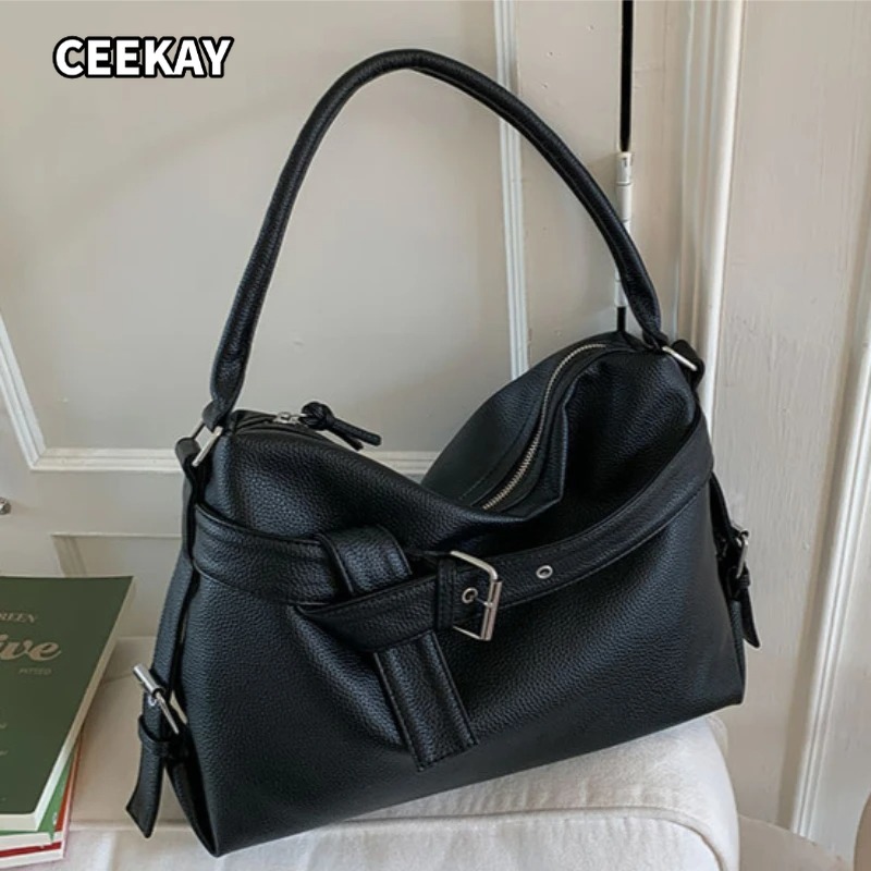 Sac fourre-tout noir Y2K grand - Women'S Young Bags avis et prix