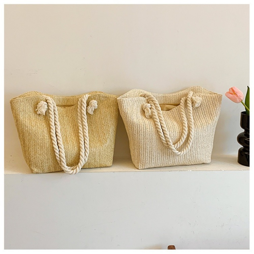 Nouveau sac de plage d'été gra - Women'S Raffia Bags avis et prix