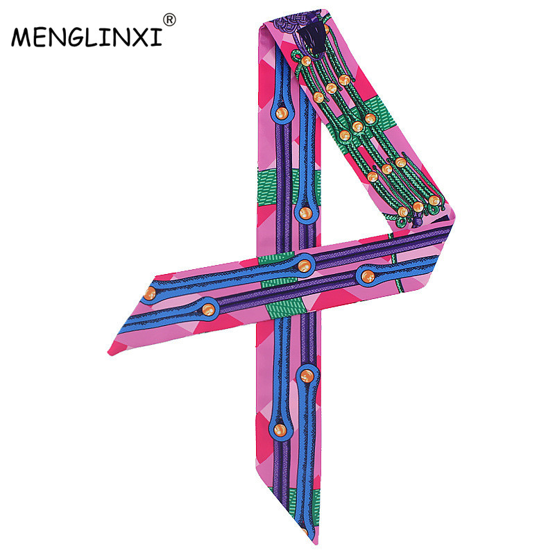 Petit foulard en soie imprimé  - Women Bags Branded avis et prix