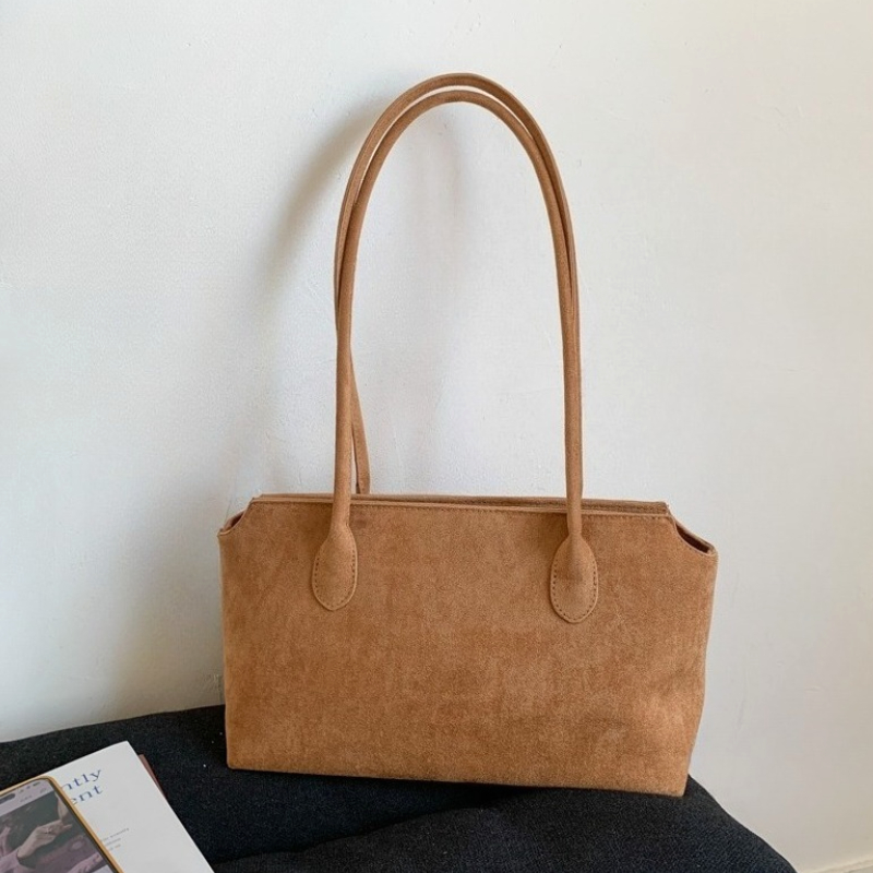 Sac à aisselles en daim marron - Women Hand Bags For Office avis et prix